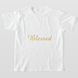 T-shirt blanc pour filles bénies