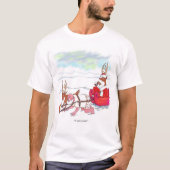 T-shirt blanc pour hommes du Coup de Père Noël (Devant)