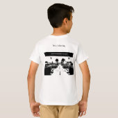 T-shirt blanc pour un garçon (Dos entier)