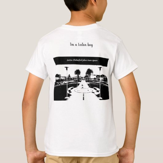 T-shirt blanc pour un garçon (Dos)