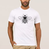 T-shirt blanc Queen Bee (Devant)