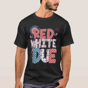 T-shirt Blanc Rouge Et Grossesse Dûment Faire-part 4E De J