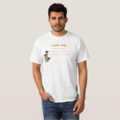 T-shirt Blanc salutaire de base d'humour de jardin de (Devant entier)