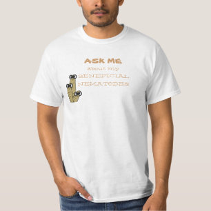 T-shirt Blanc salutaire de base d'humour de jardin de