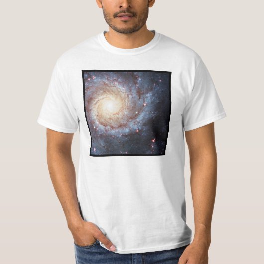 T-shirt blanc Spiral Galaxy Messier 74 (Devant)