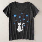T-shirt blanc Stars Plus Taille (Design devant)