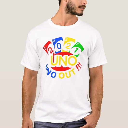 T-shirt blanc Uno Out 2021 (Devant)