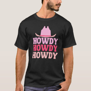 T-shirt Blanc Vintage Howdy Rodeo Western Country Sudiste
