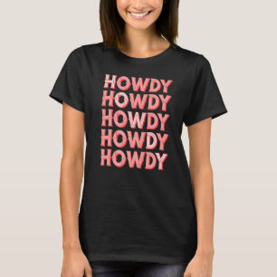 T-shirt Blanc Vintage Howdy Rodeo Western Country Sudiste