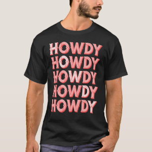 T-shirt Blanc Vintage Howdy Rodeo Western Country Sudiste