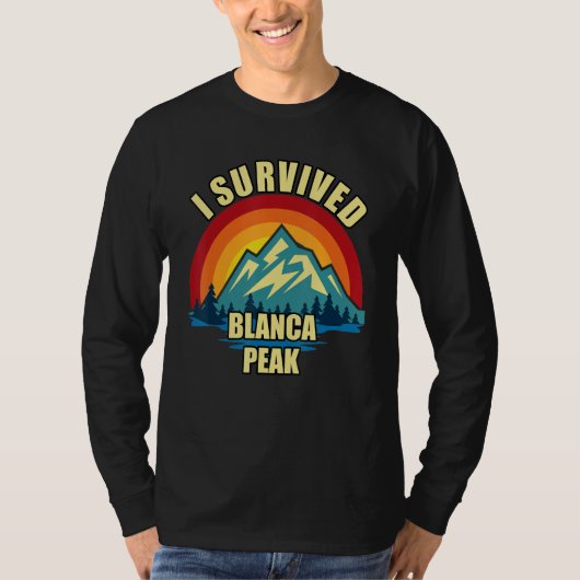 T-shirt Blanca Peak Hiking Mountian Climbing (Devant)