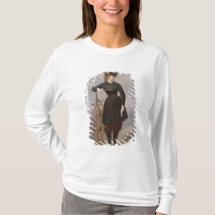 T-shirt Blanche d'Antigny et son vélo sur rail