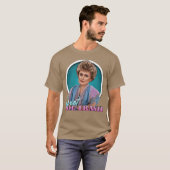 T-shirt Blanche Quiet Yourash (Devant entier)