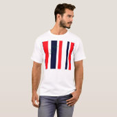 T-shirt Blancs, Bleus Et Rouges (Devant entier)