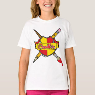 T-shirt Blason Créatif Graphiques Screwball