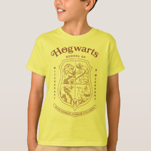 T-shirt Blason de l'école de sorcellerie et de magie HOGWA