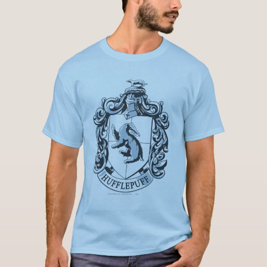 T-shirt Blason de Poufsouffle Bleu (Devant)