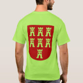 T-shirt blason de Transylvanie rouge et blanc (Dos)