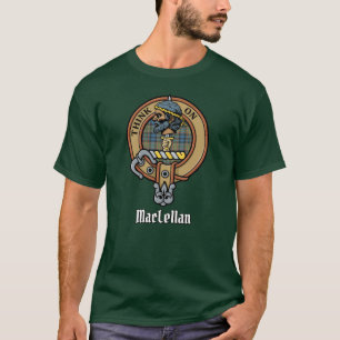 T-shirt Blason du clan MacLellan sur tartan ancien