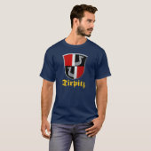 T-shirt Blason du cuirassé Tirpitz (Devant entier)