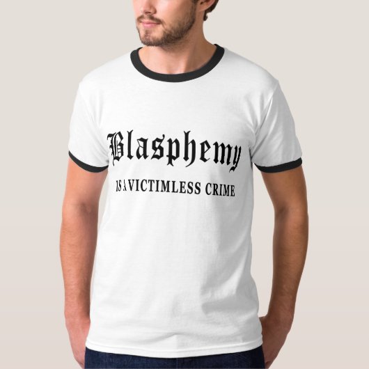 T-shirt Blasphème (Devant)