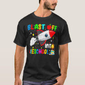 T-shirt Blast Off Into Preschool Rocket Outer Space Back T (Devant)