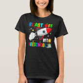 T-shirt Blast Off Into Preschool Rocket Outer Space Back T (Devant)