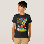 T-shirt Blast Off Into Second Grade First Day Of School (Devant entier)