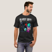 T-shirt Blast Off J'ai 13 ans Astronaut 13e Parc spatial (Devant entier)