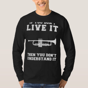 T-shirt Blast the Laughn : Si vous ne vivez pas de trompet