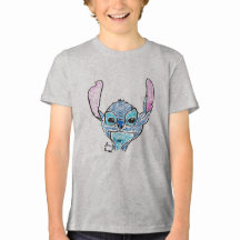 T-shirt blauw monster