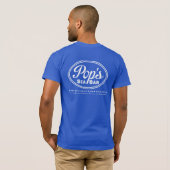 T-shirt Blauw pop (Achterkant volledig)