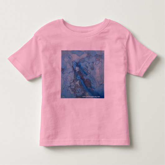 T-shirt Blauwe Olephants (Voorkant)
