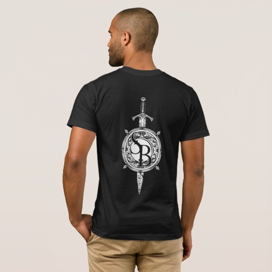 T-shirt Blayde Lore Tee noir ajusté homme (Dos entier)