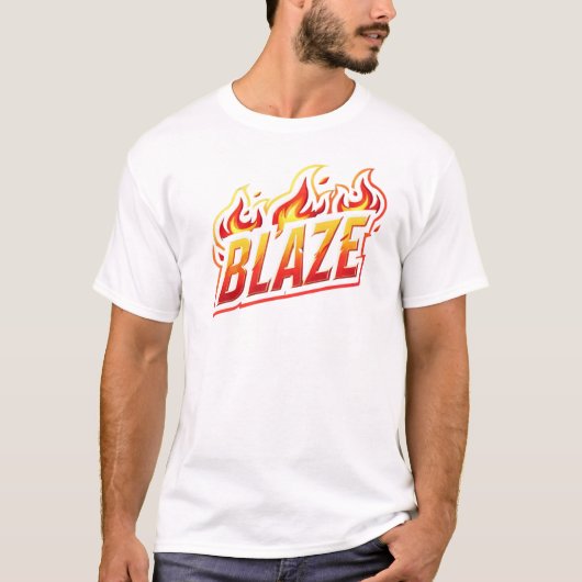 T-shirt BLAZE — Né pour Burn Bright ? ? (Devant)