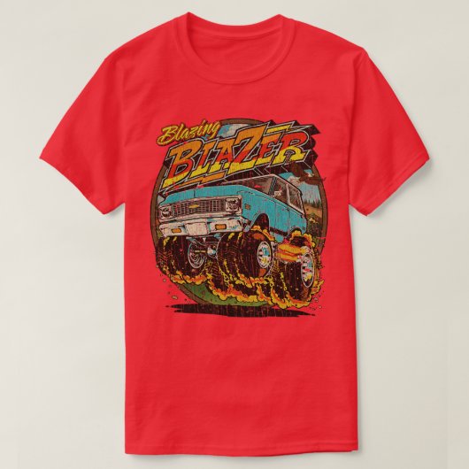 T-shirt Blazing Blazer 1974 (Design devant)