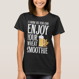 T-shirt Blé Smoothie Fiers Agriculteurs locaux Hommes Agri