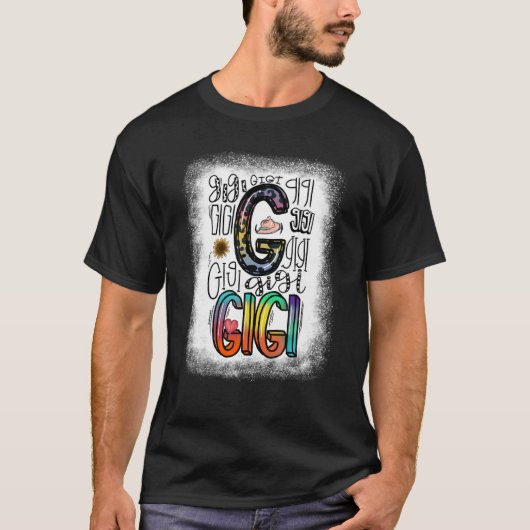 T-shirt Bleach Gigi Typographie Leopard Tie Dye Happy Moth (Devant)