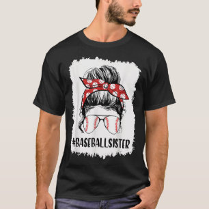 T-shirt Bleached Baseball Soeur Vie Messeuse Bun Tball Mot