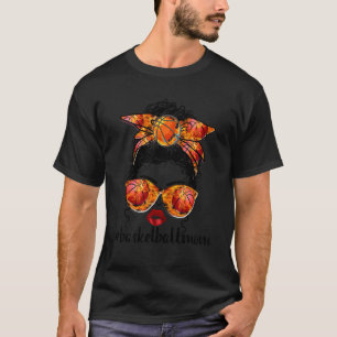 T-shirt Bleached Basketball Maman Messy Bun Player Maman M