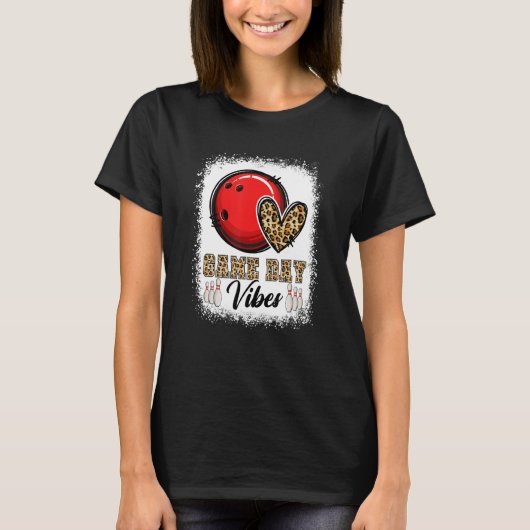 T-shirt Bleached Bowling Jeu Vibes Bowling Maman Jeu D (Devant)