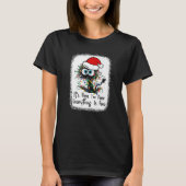 T-shirt Bleached Cat Christmas It's Fine I'm Fine Everythi (Devant)