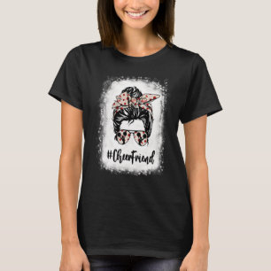 T-shirt Bleached Cheer Friend Messy Bun Pom-pom girl Mothe