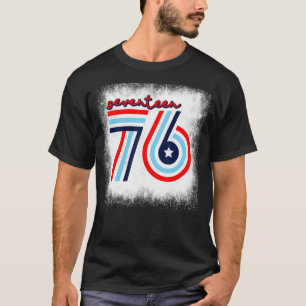 T-shirt Bleached Dix-sept-soixante-seize 4 juillet de la l