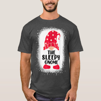 T-shirt Bleached Gnome Sleepy Famille Correspondante Chris