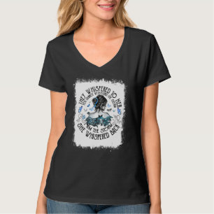 T-shirt Bleached Je Suis La Tempête Forte Femme Diabète Aw