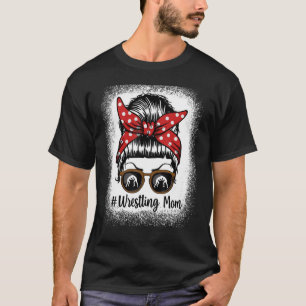 T-shirt Bleached Life Lutter Maman Leopard Messy bun Glas