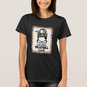 T-shirt Bleached Loud & Fiers Volleyball Coach Vie Jeu D