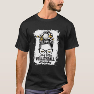 T-shirt Bleached Loud & Fiers Volleyball Mawmaw Life Game