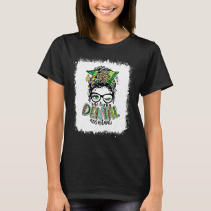 T-shirt Bleached One Lucky Dental Assistant St Patrick Day